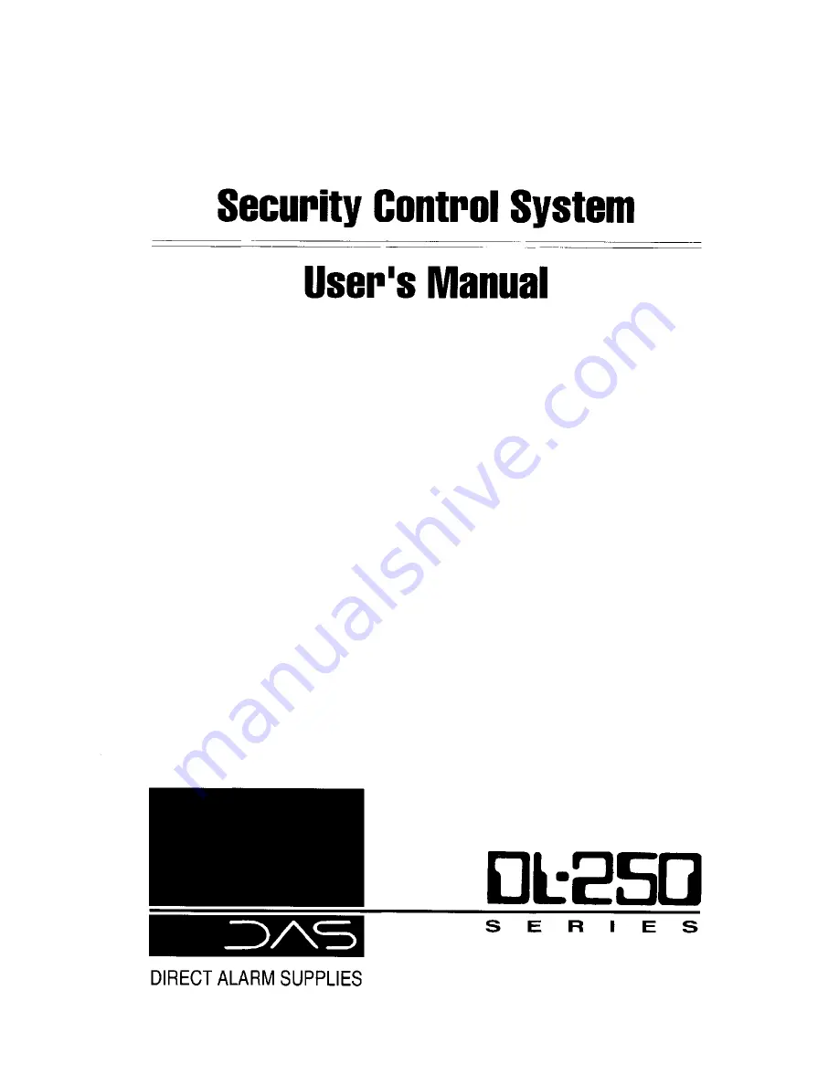 DAS DL-250 Series User Manual Download Page 1