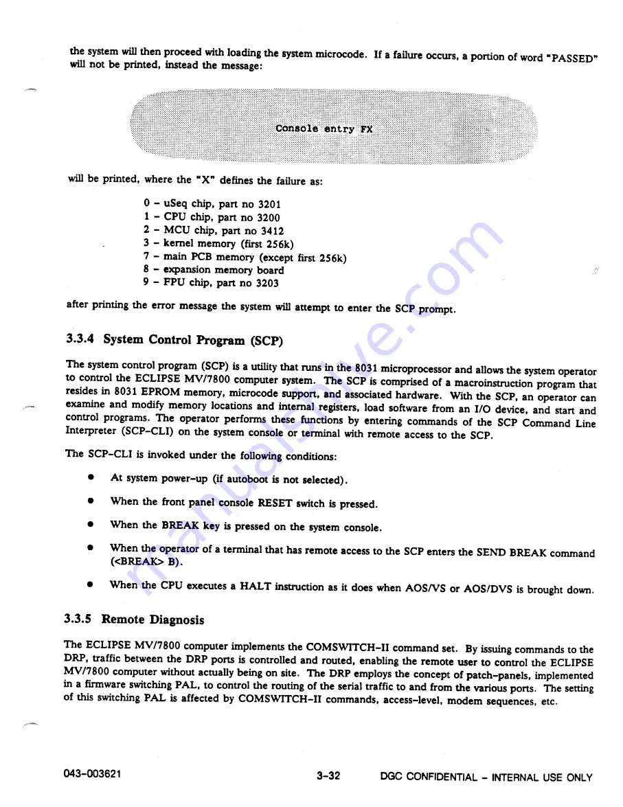 Data General Service 8883 Скачать руководство пользователя страница 82