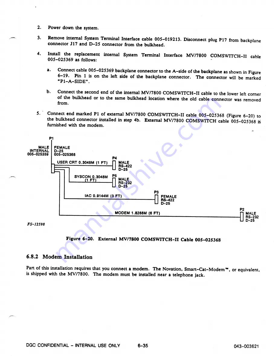 Data General Service 8883 Скачать руководство пользователя страница 163