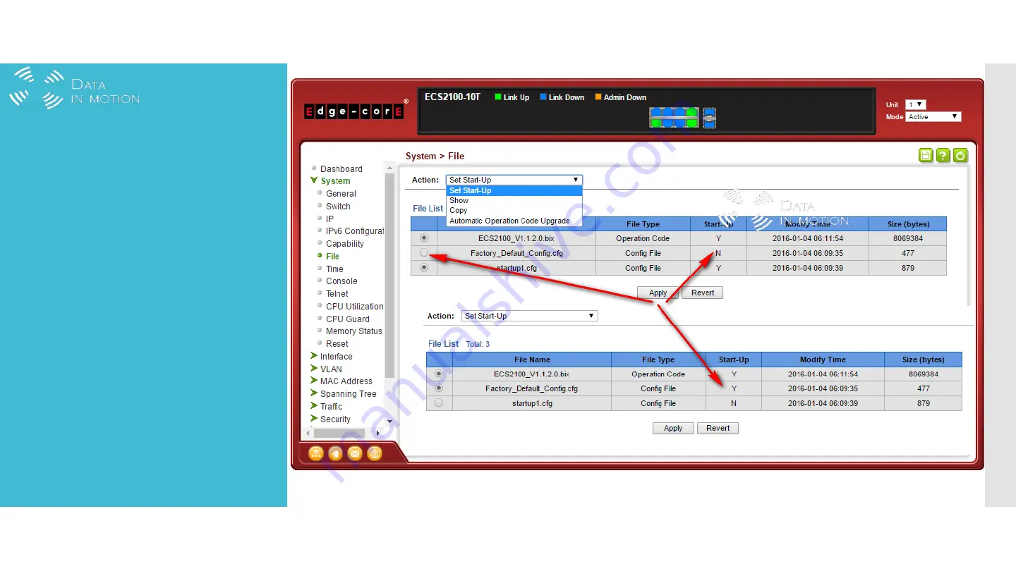 Data In Motion ECS2100 Web Quick Start Download Page 23