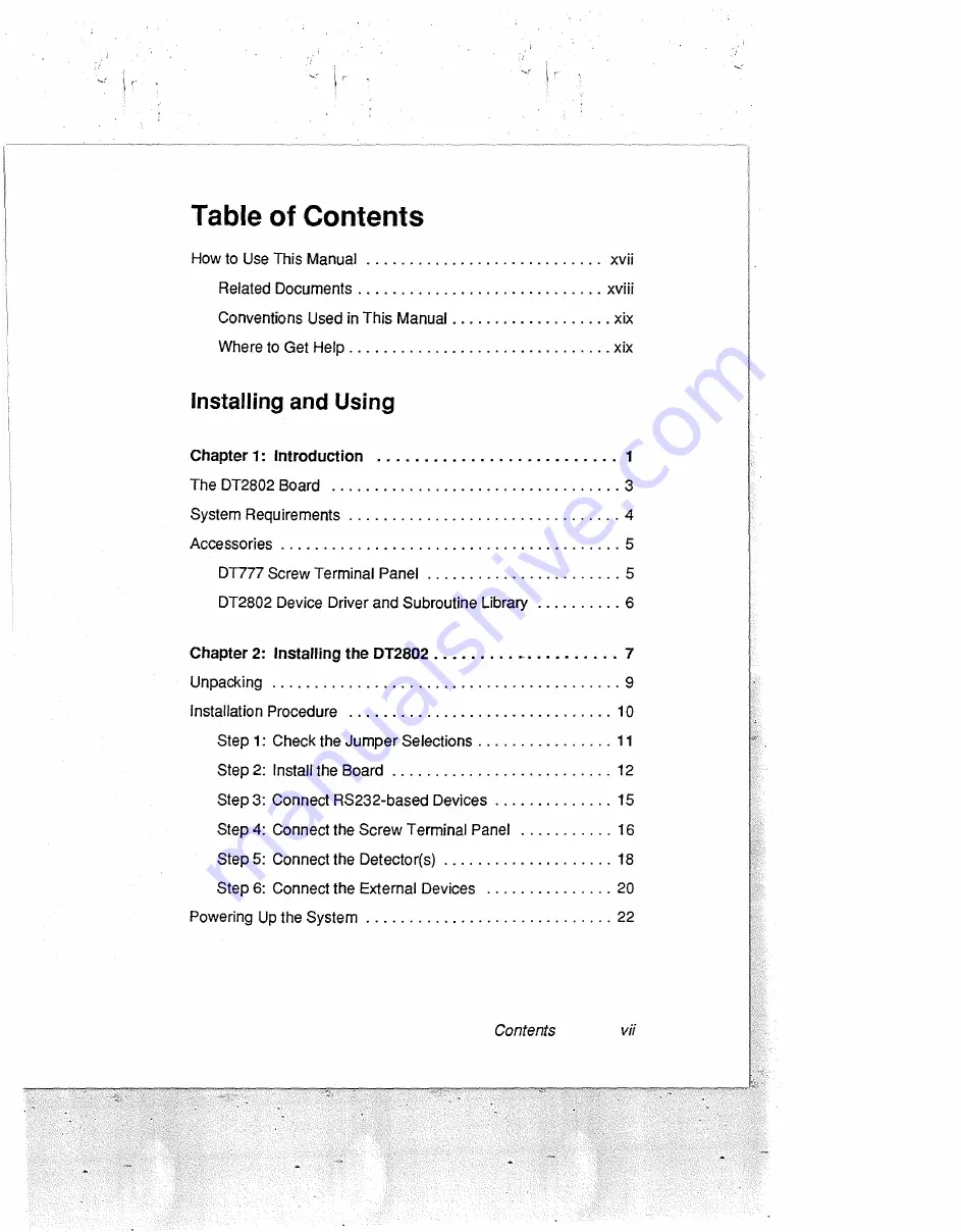 Data Translation DT2802 Скачать руководство пользователя страница 8