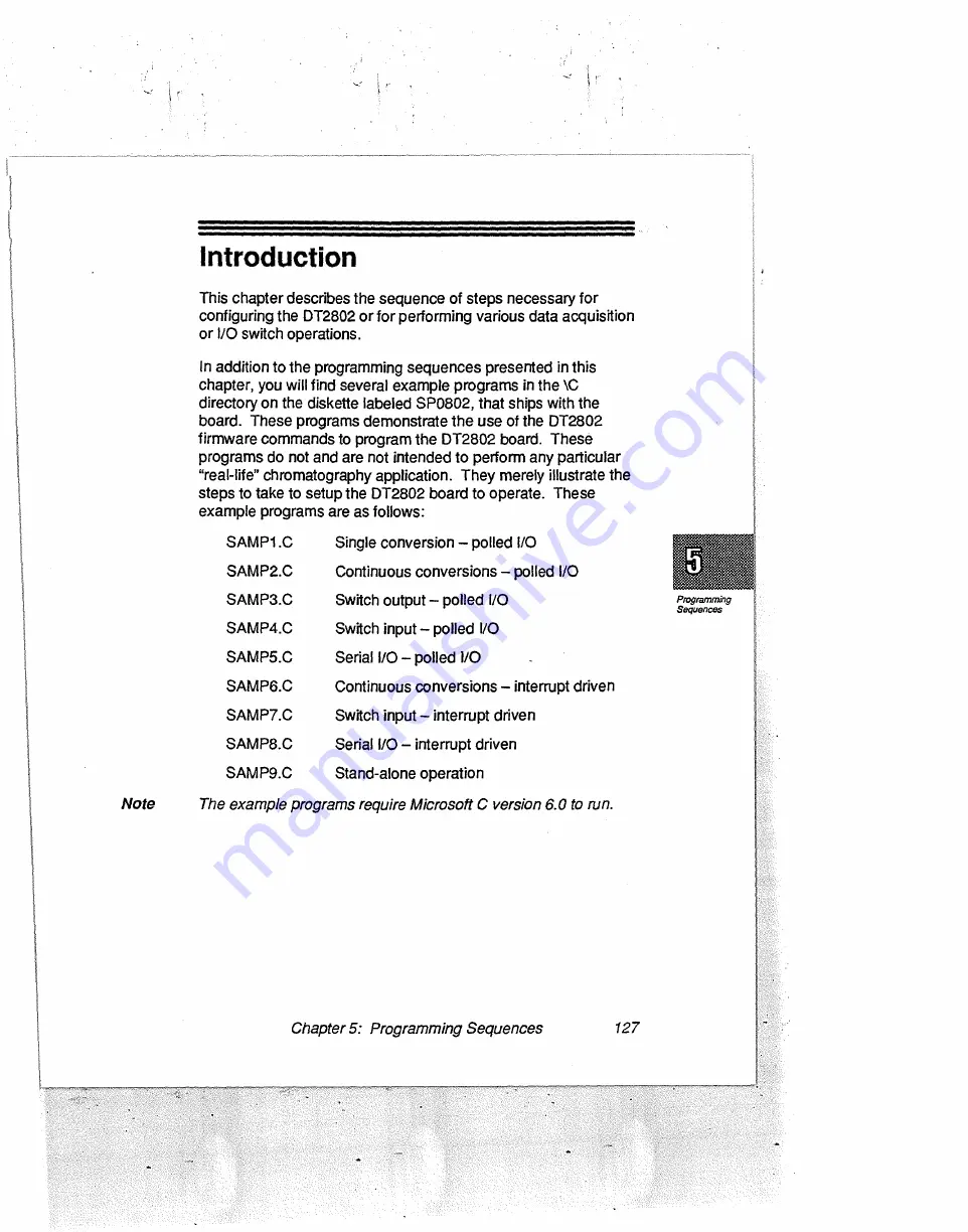 Data Translation DT2802 User Manual Download Page 148