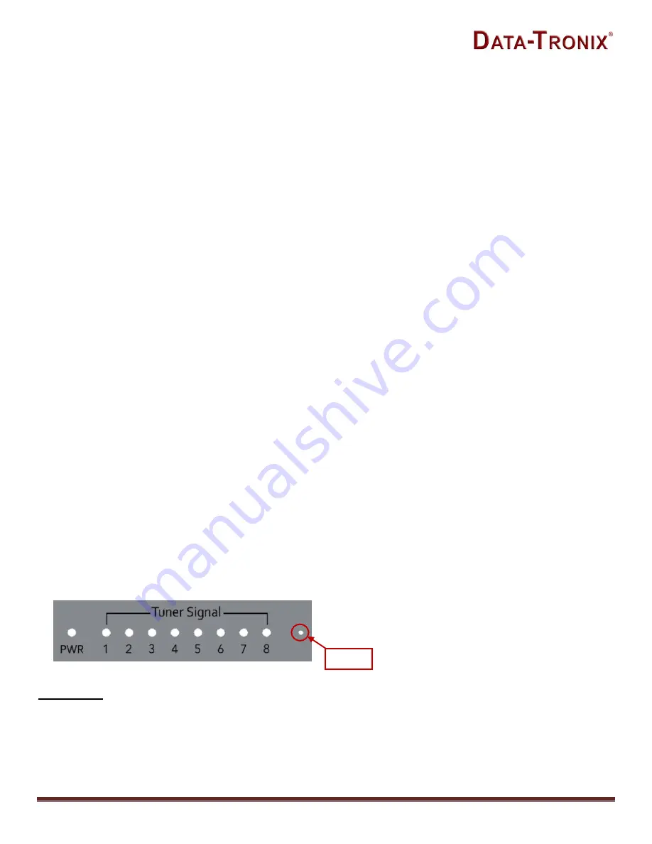 Data-Tronix DT-ATSC-IP-8 User Manual & Installation Manual Download Page 6