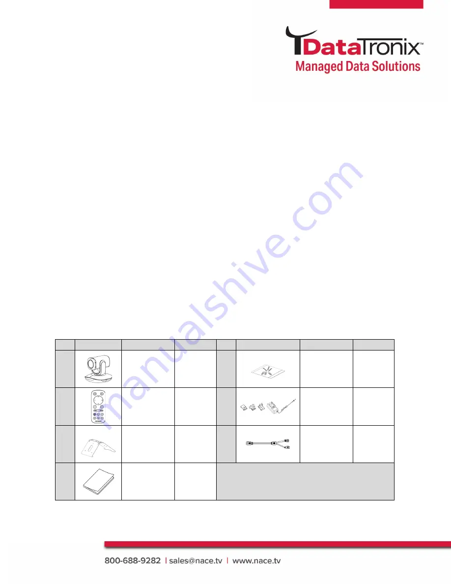 Data-Tronix DT-WEBCAM-PTZ User Manual Download Page 8