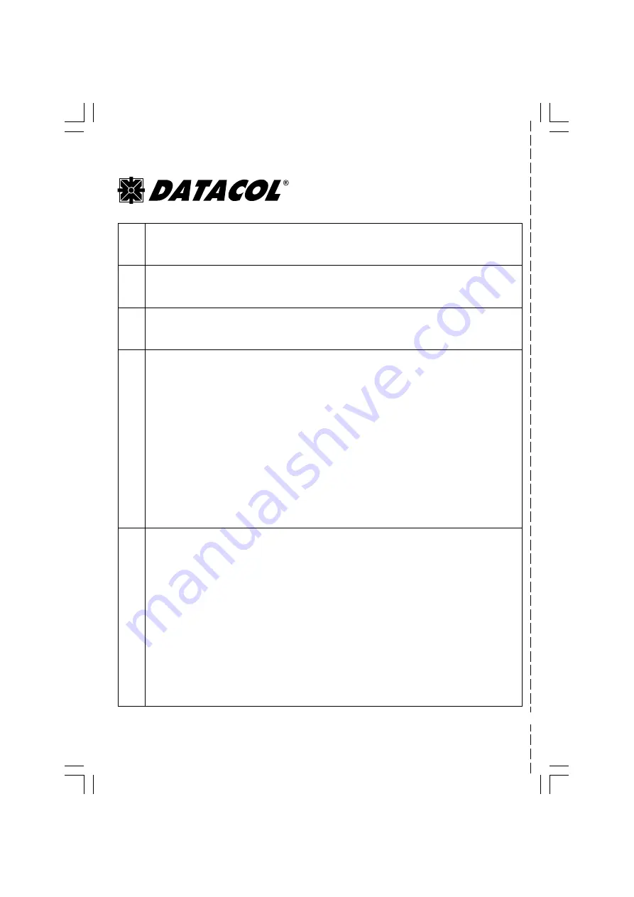 Datacol L205116 Скачать руководство пользователя страница 22