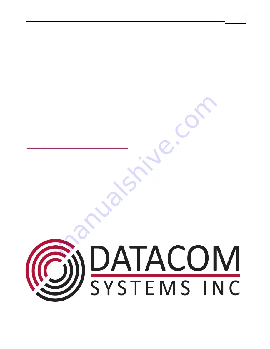 Datacom Systems VS-1012-F Fast Start Manual Download Page 27