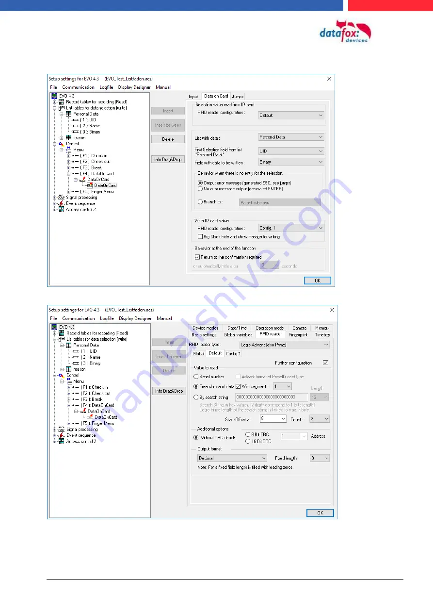 Datafox Evo 4.6 FleKey Manual Download Page 142