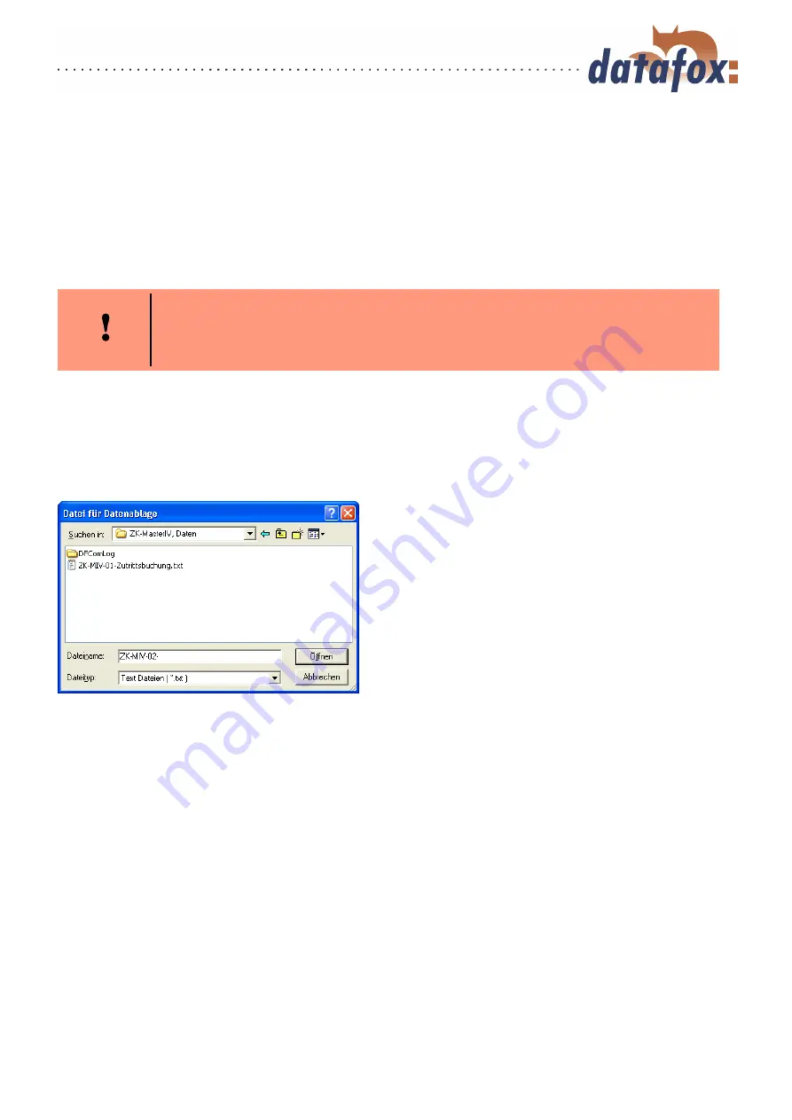 Datafox ZK-MasterIV Manual Download Page 107