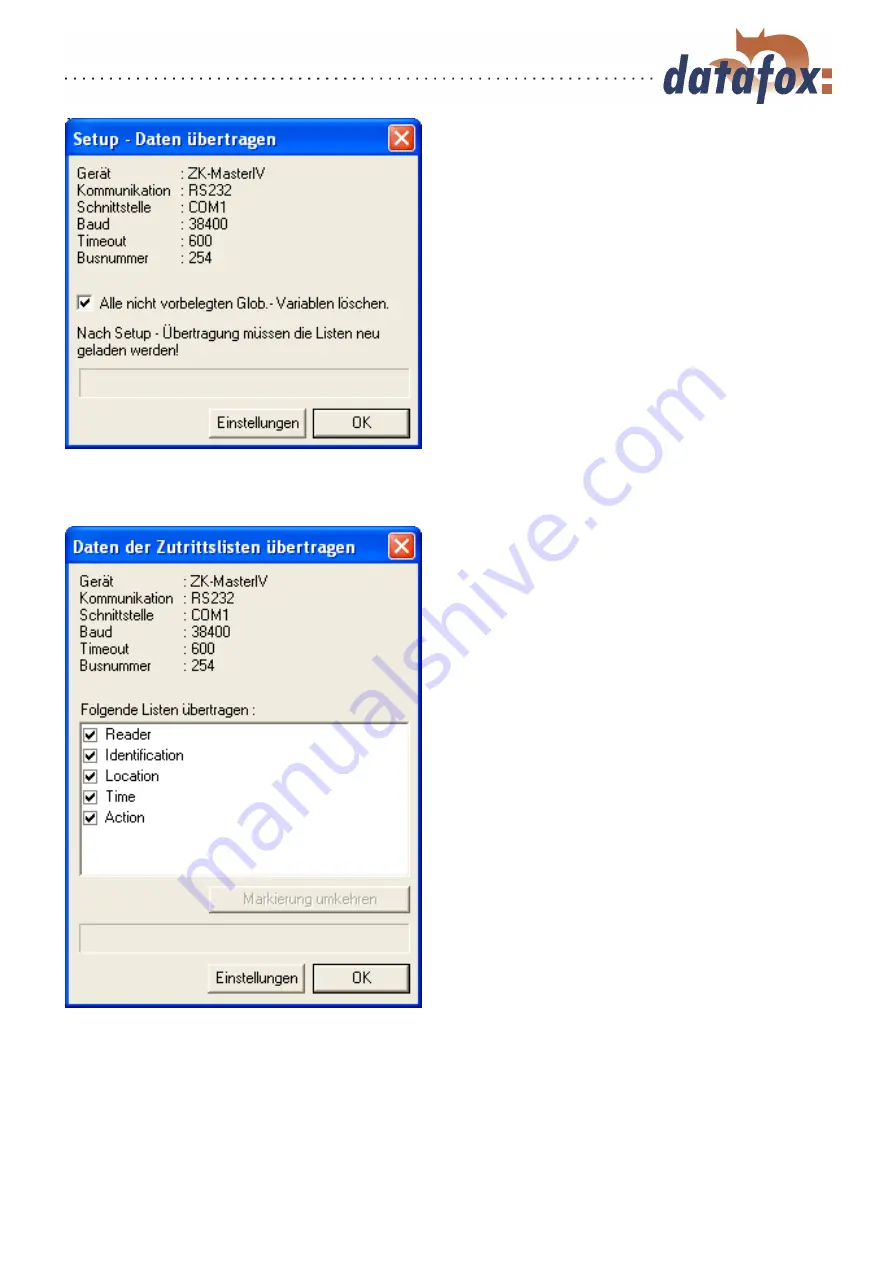 Datafox ZK-MasterIV Manual Download Page 159