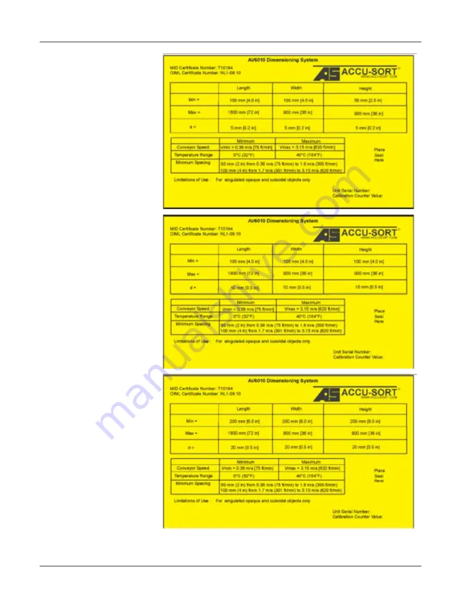 Datalogic Accu-Sort AccuVision AV6010 Скачать руководство пользователя страница 228