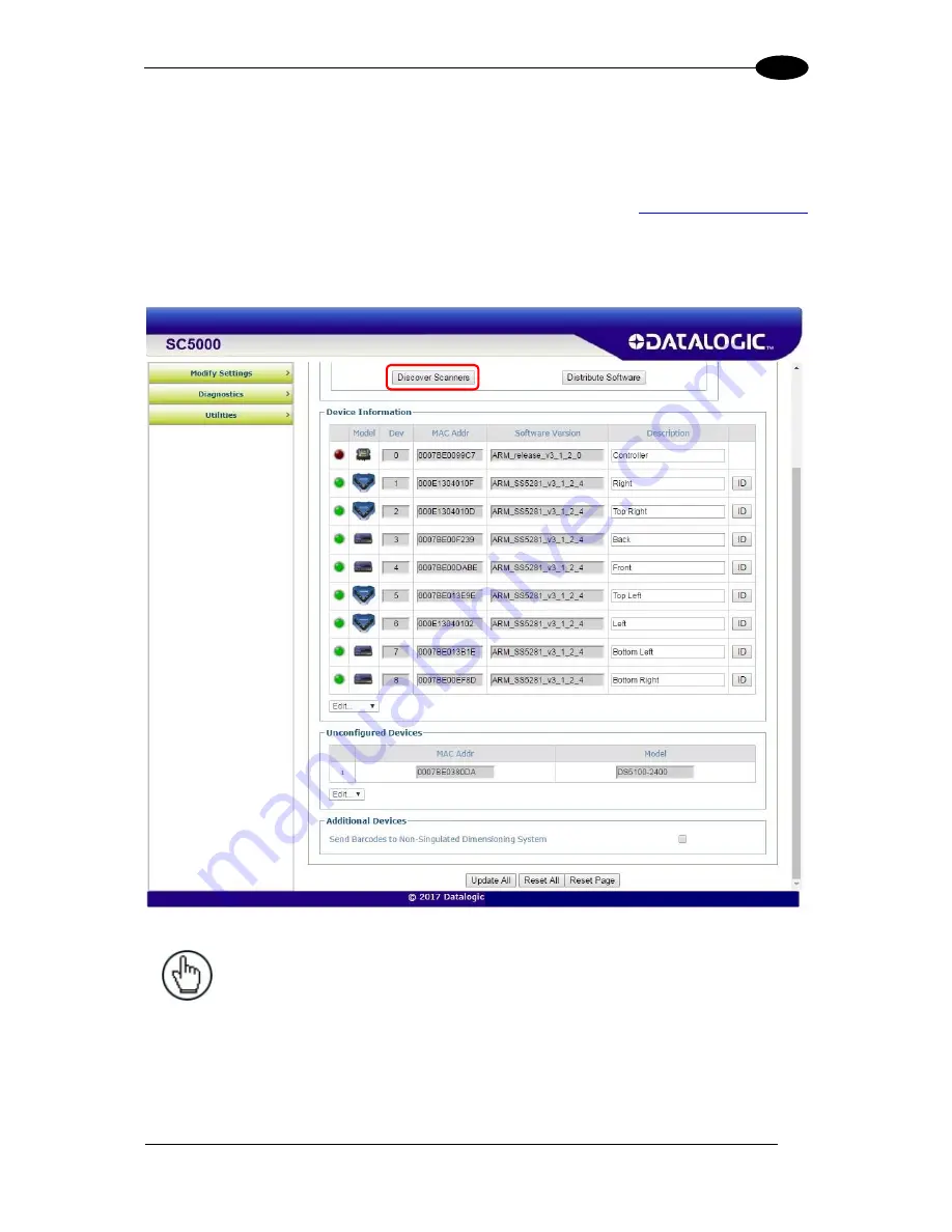 Datalogic DS5100-X200 Reference Manual Download Page 95