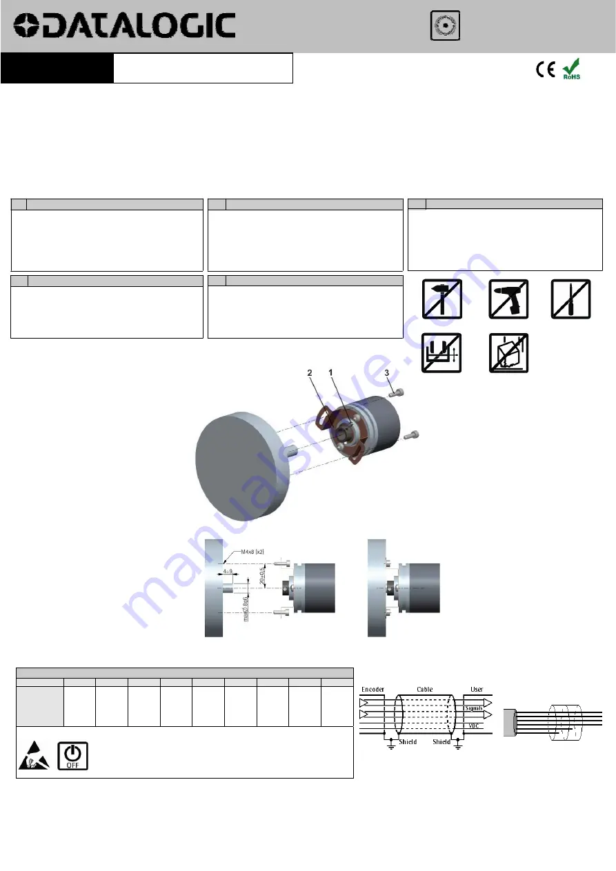 Datalogic ENC41-H06 Series Quick Start Manual Download Page 1