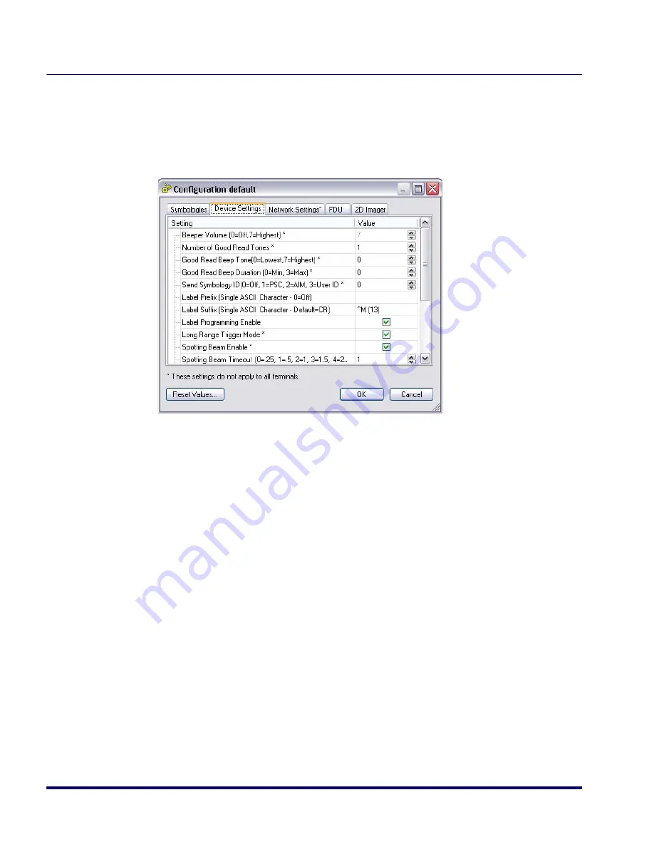 Datalogic Falcon Management Utility User Manual Download Page 56