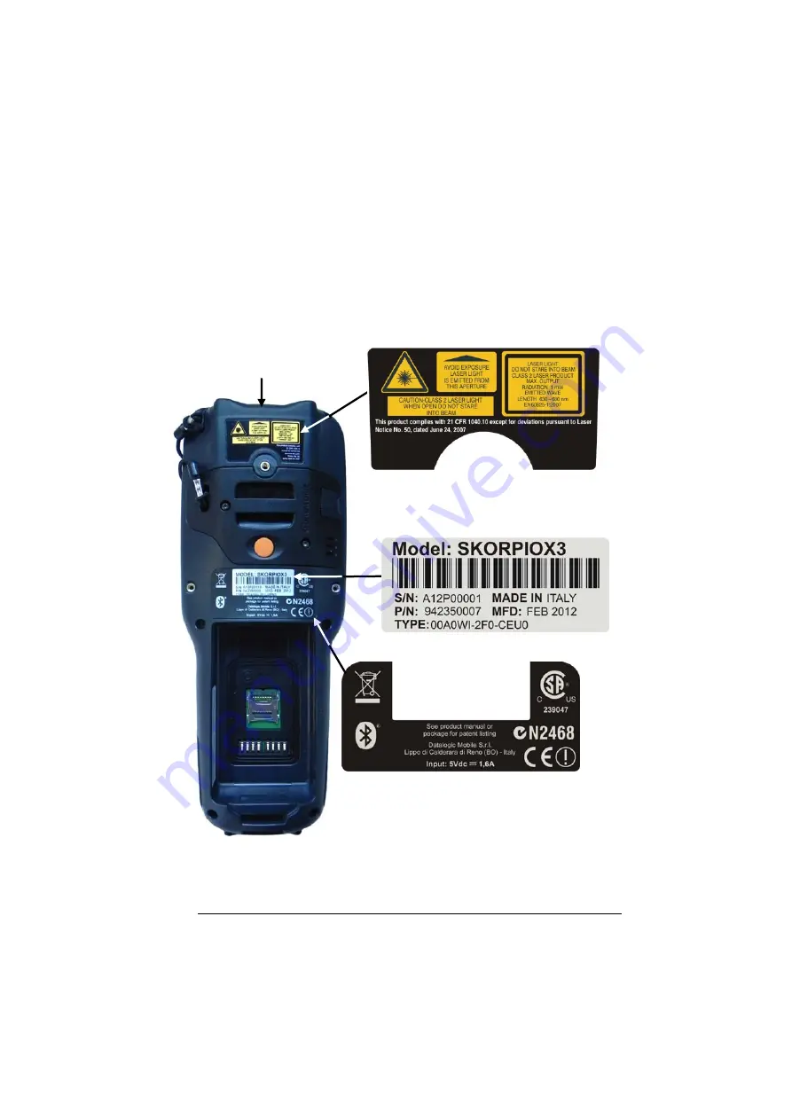 Datalogic Skorpio X3 User Manual Download Page 168