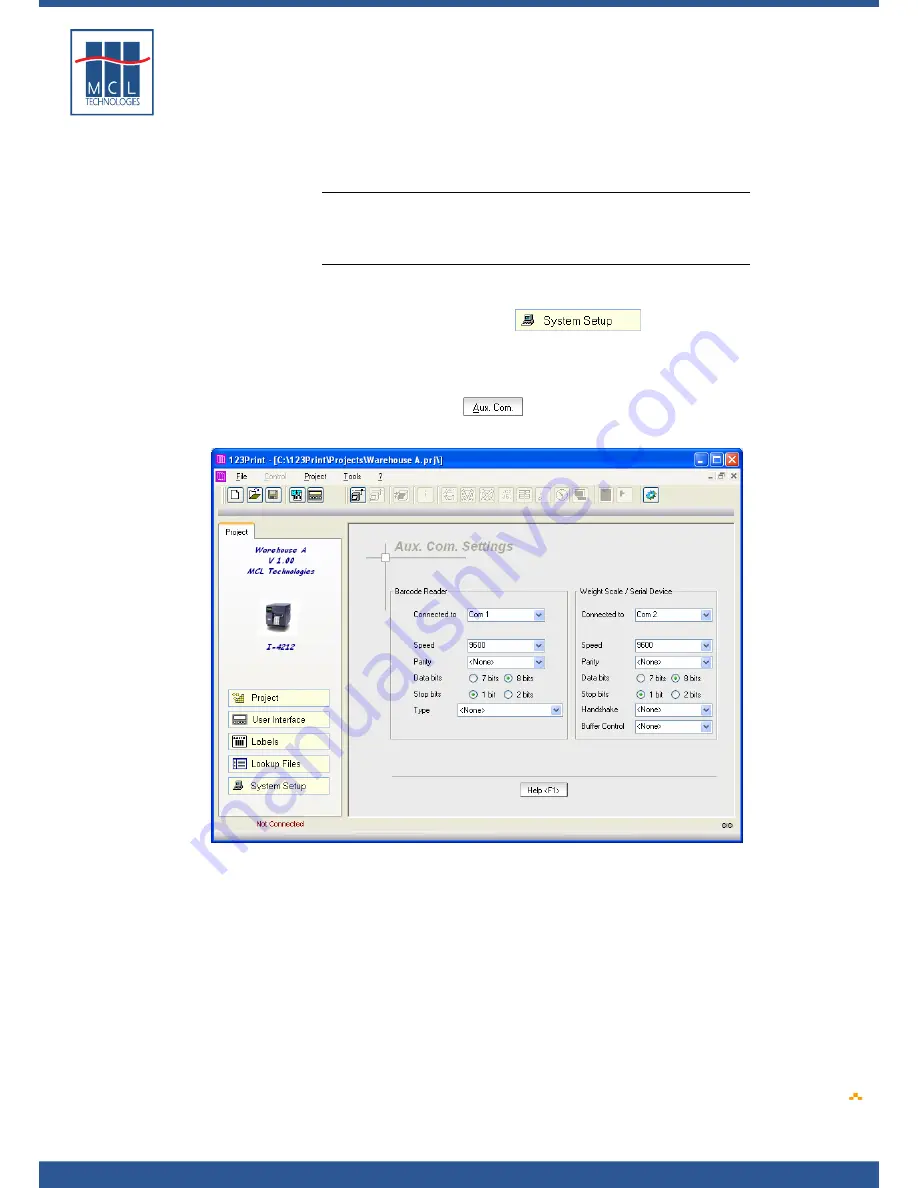 Datamax 123 Print v1.1 Скачать руководство пользователя страница 116