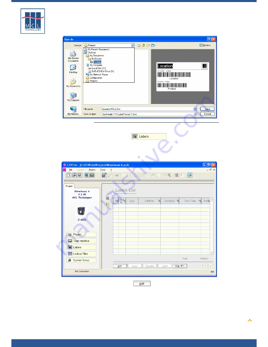 Datamax 123 Print v1.1 User Manual Download Page 122