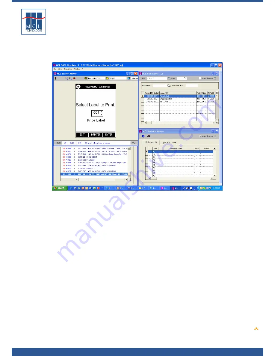 Datamax 123 Print v1.1 Скачать руководство пользователя страница 181