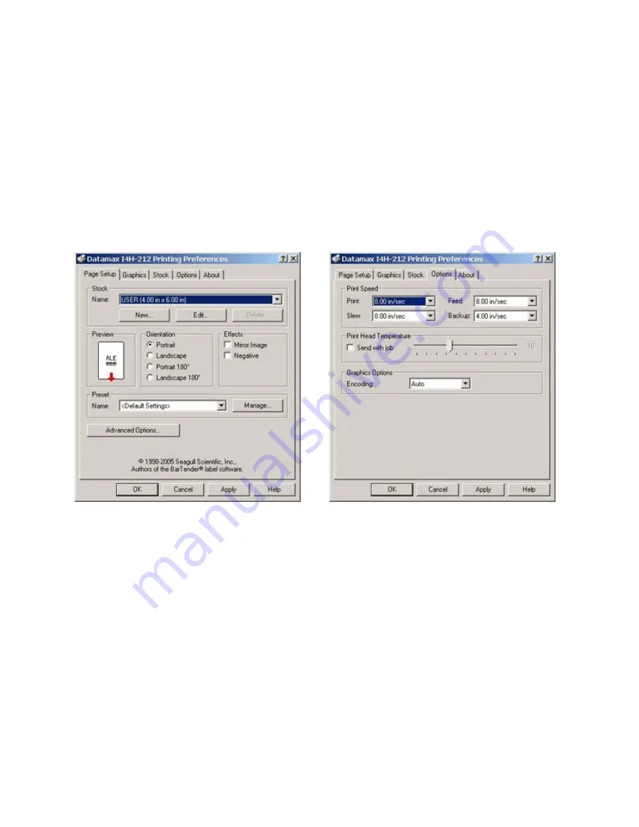 Datamax H Class Operator'S Manual Download Page 45