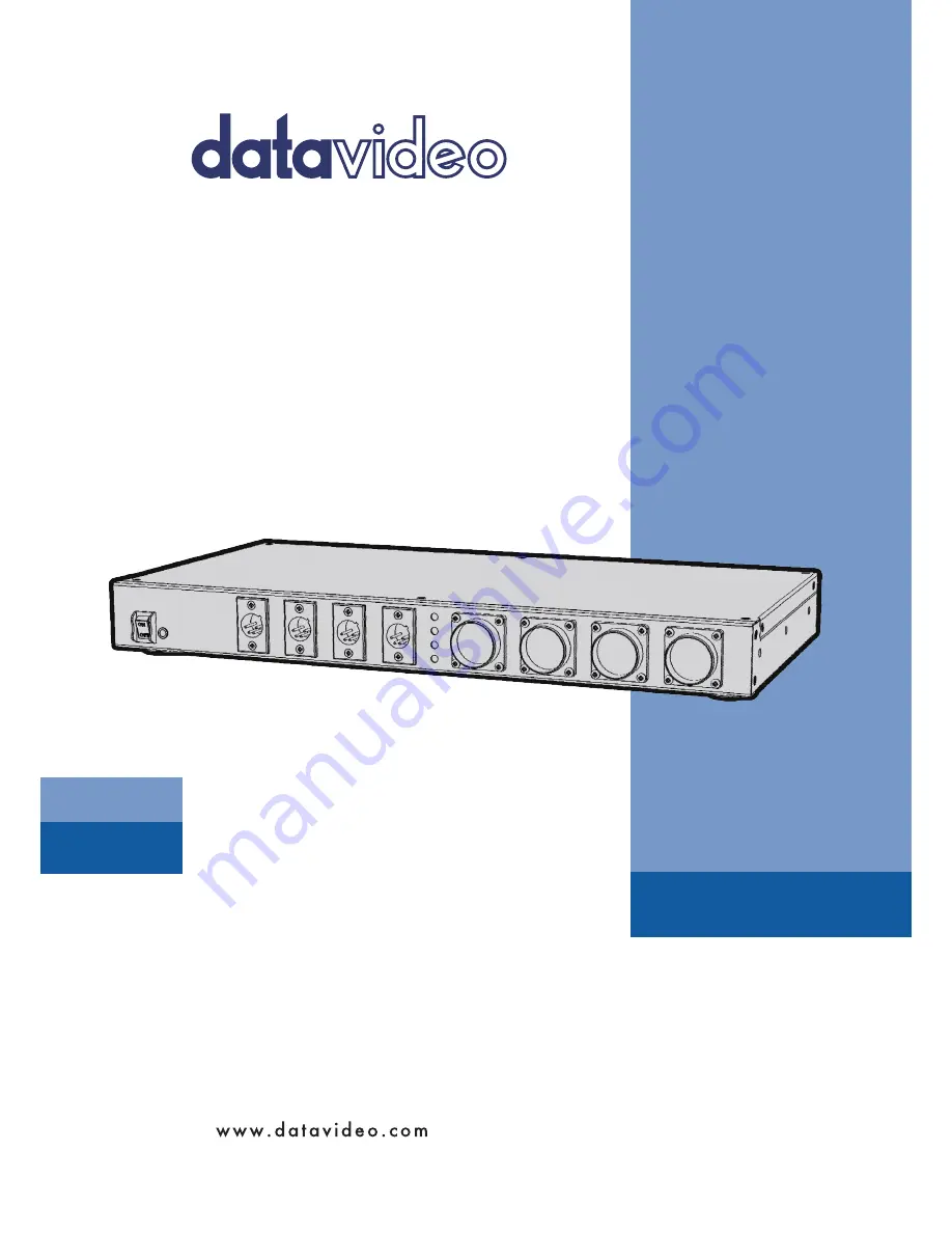 Datavideo CCU-100J Instruction Manual Download Page 1