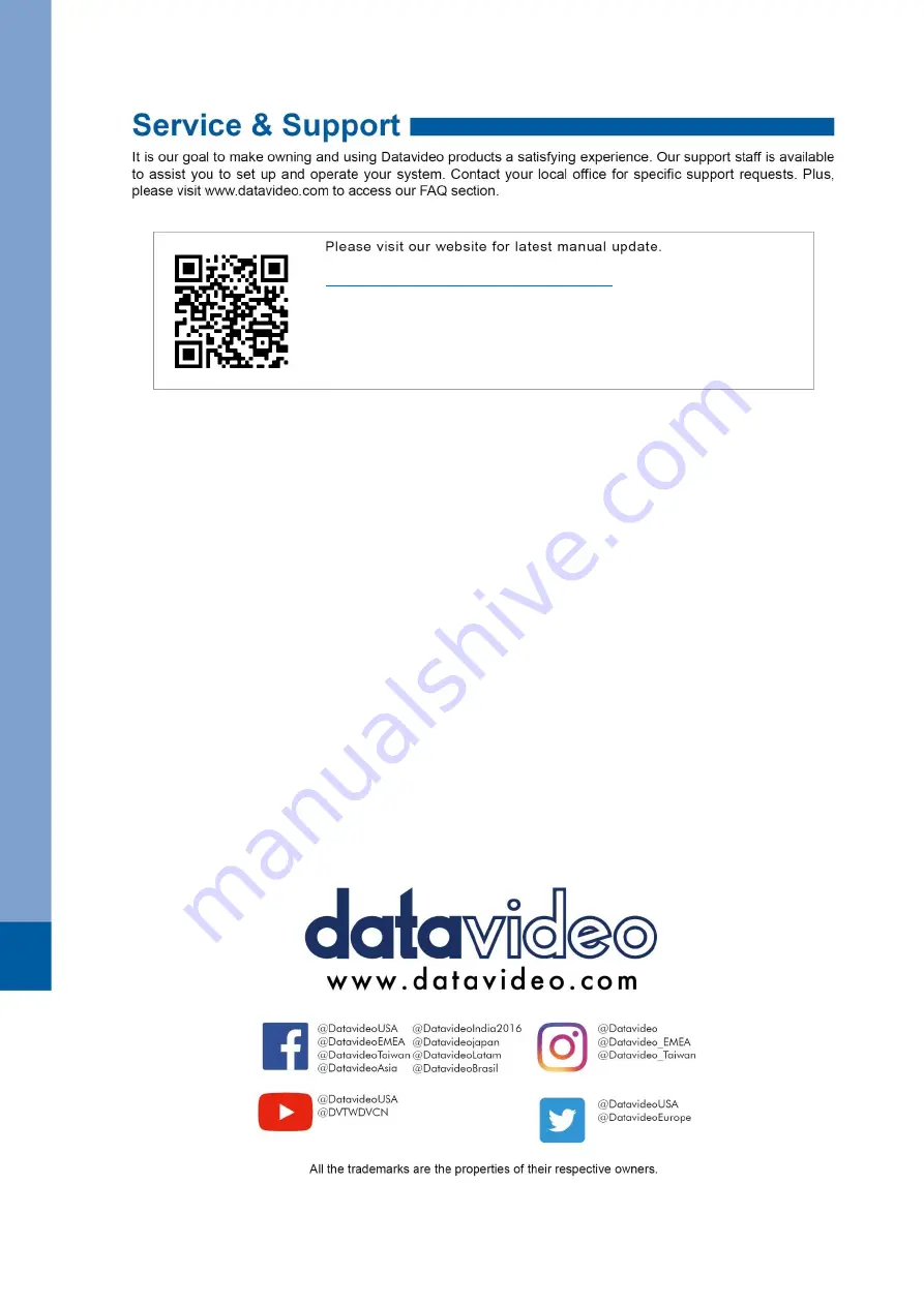 Datavideo HDR-90 Instruction Manual Download Page 44