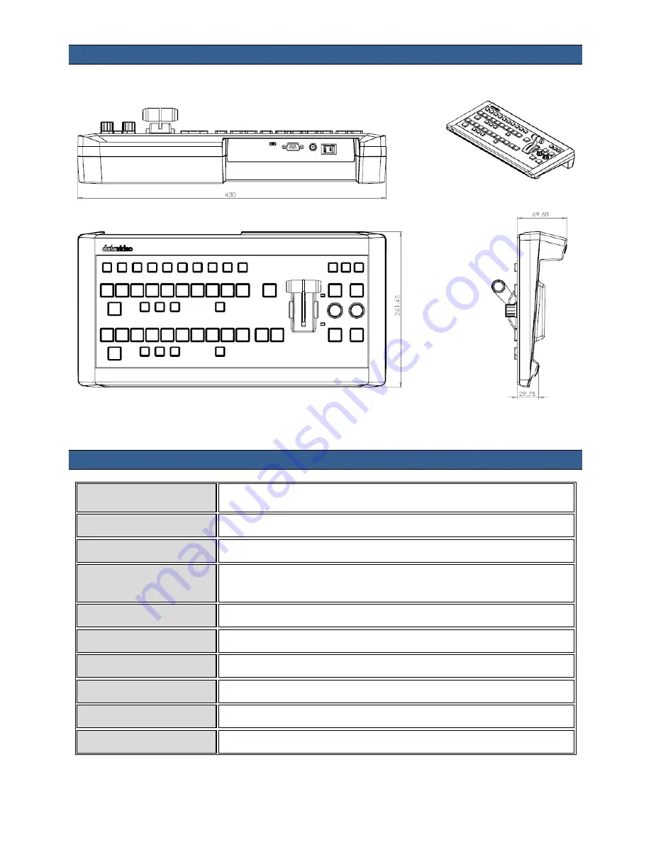 Datavideo RMC-260 Instruction Manual Download Page 33