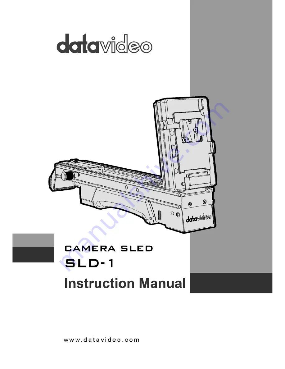 Datavideo SLD-1 Instruction Manual Download Page 1