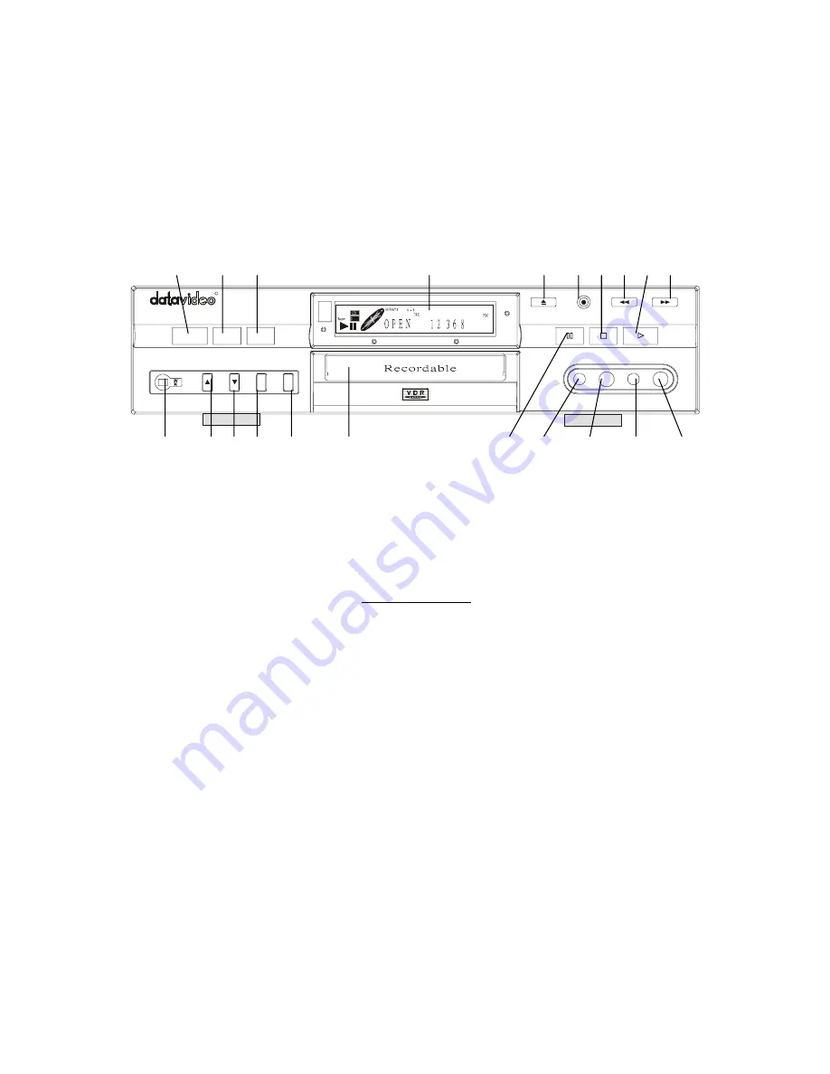 Datavideo VDR-3000 Instruction Manual Download Page 5