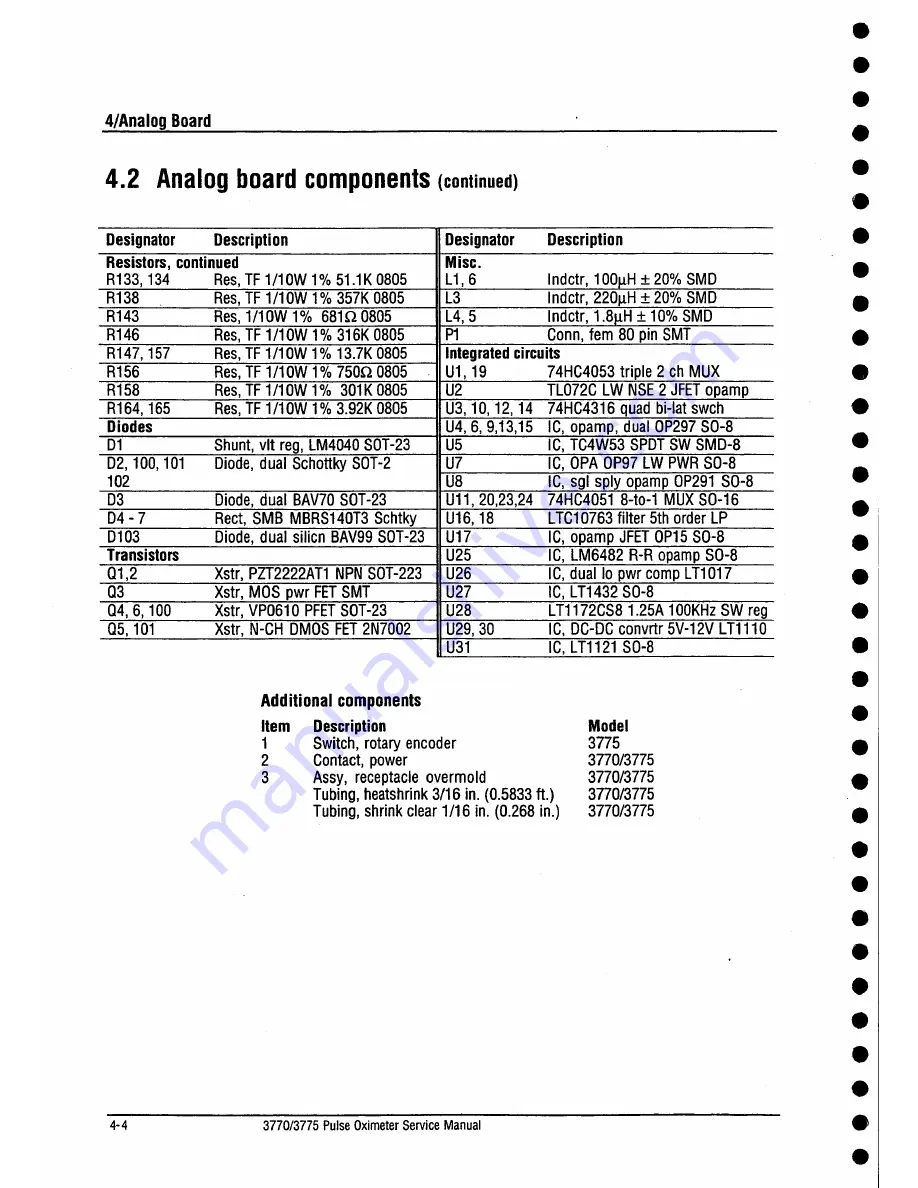 Datex-Ohmeda 3770 Service Manual Download Page 45