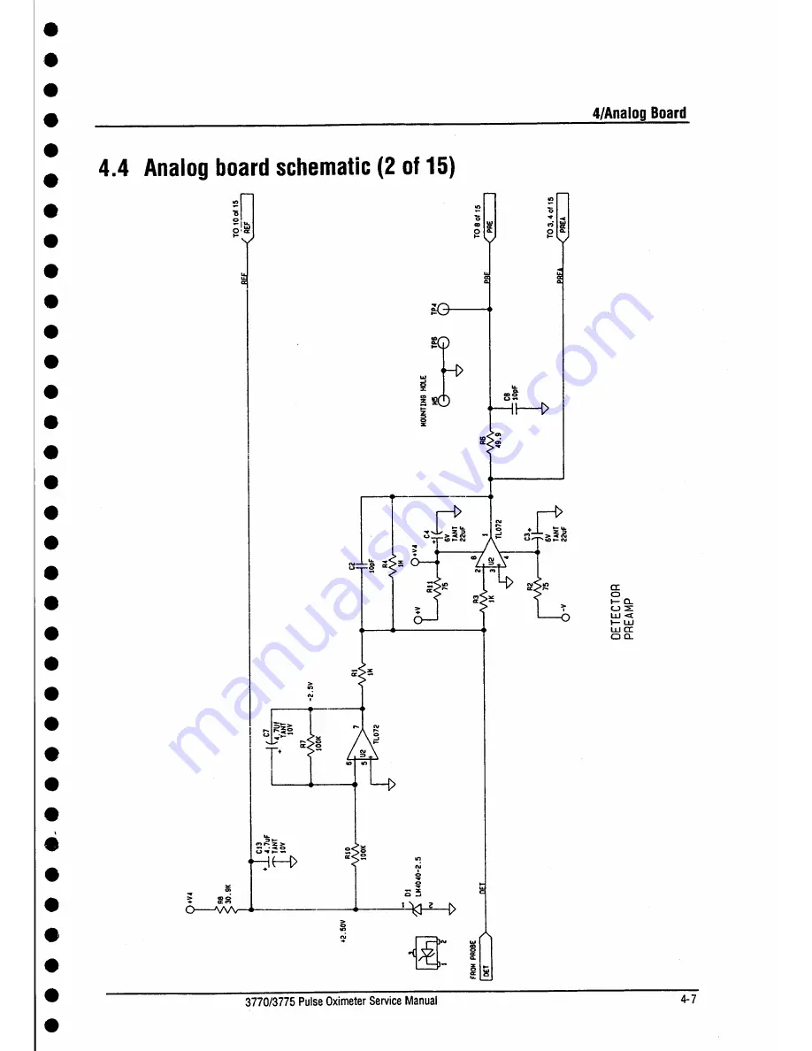 Datex-Ohmeda 3770 Service Manual Download Page 48