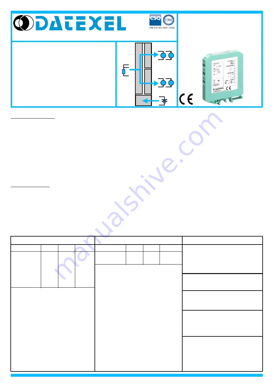 Datexel DAT 4631 B Manual Download Page 1