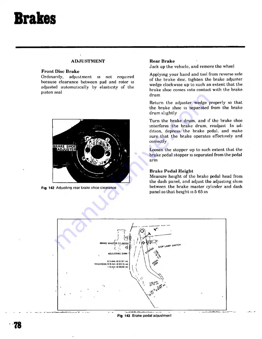 Datsun 1200 1971 Workshop Repair Manual Download Page 73