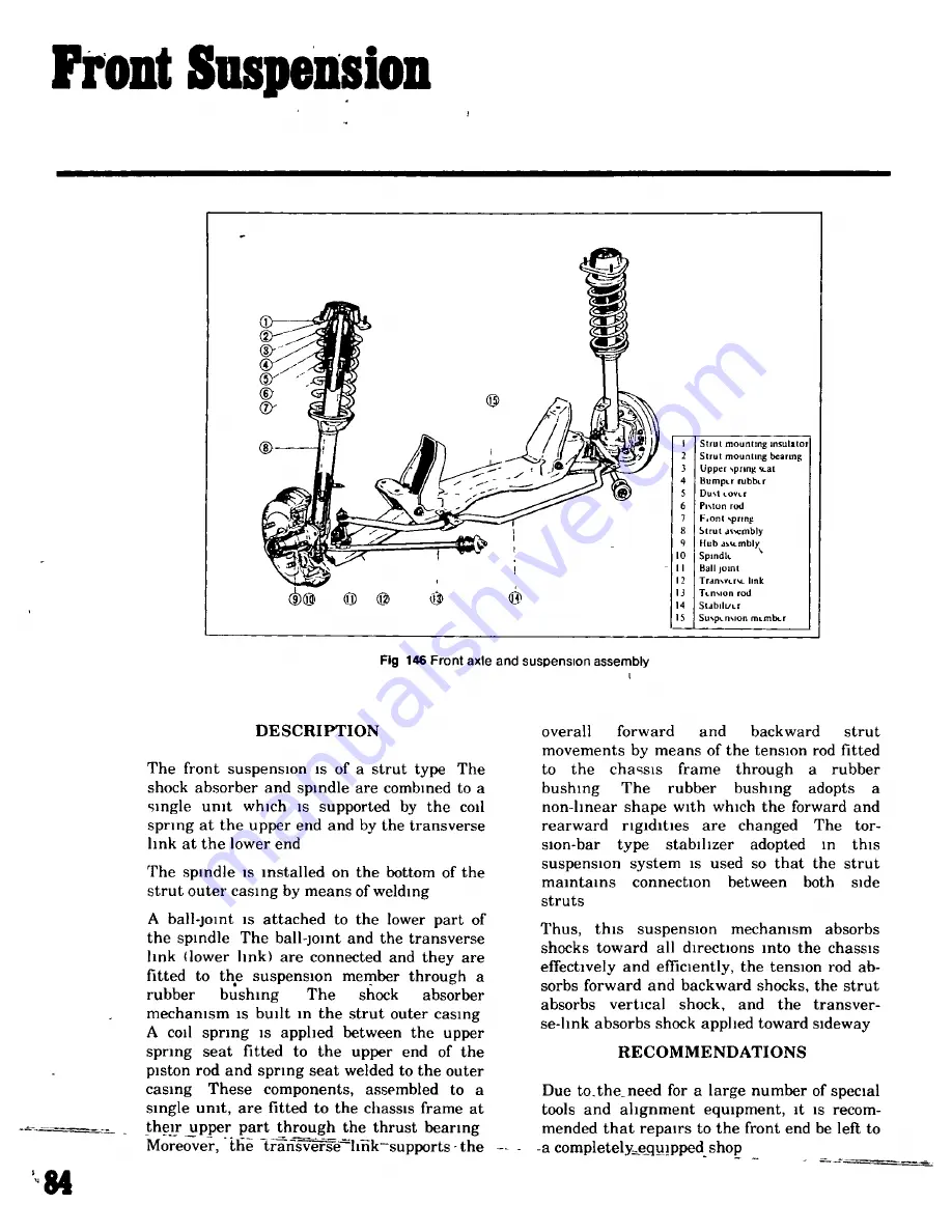 Datsun 1200 1971 Workshop Repair Manual Download Page 78