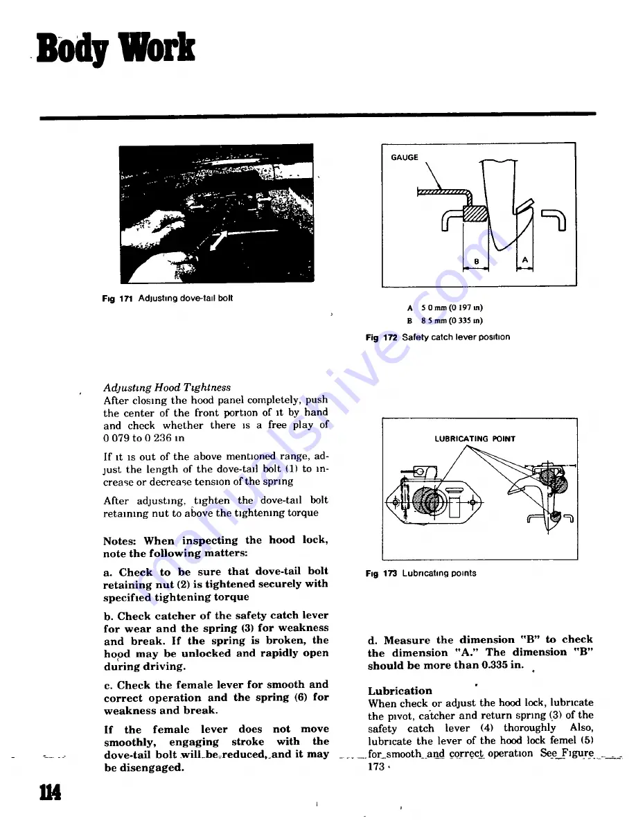 Datsun 1200 1971 Workshop Repair Manual Download Page 104