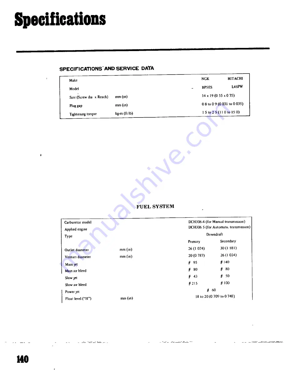 Datsun 1200 1971 Workshop Repair Manual Download Page 129