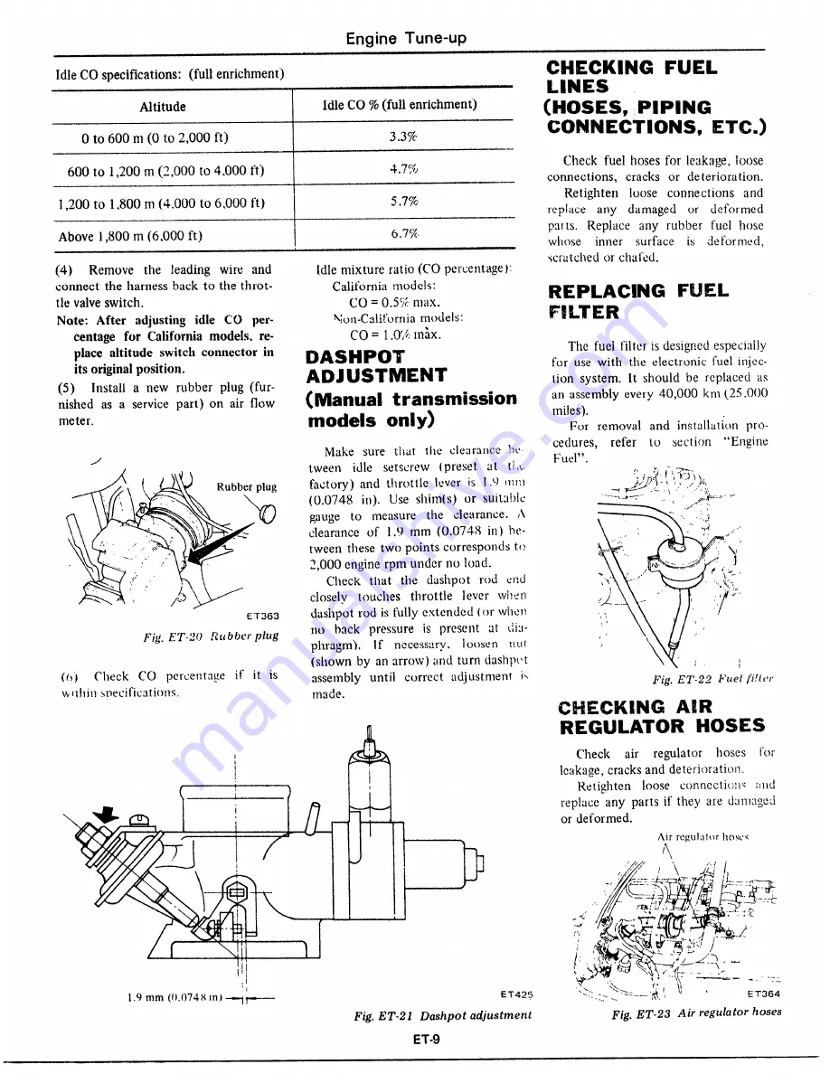 Datsun 1977 280Z Service Manual Download Page 18