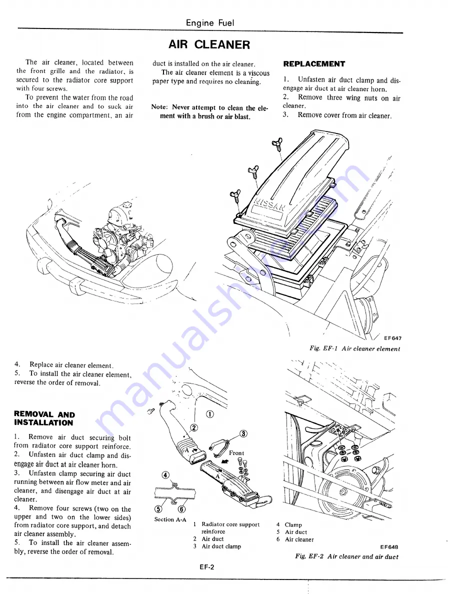 Datsun 1977 280Z Service Manual Download Page 84