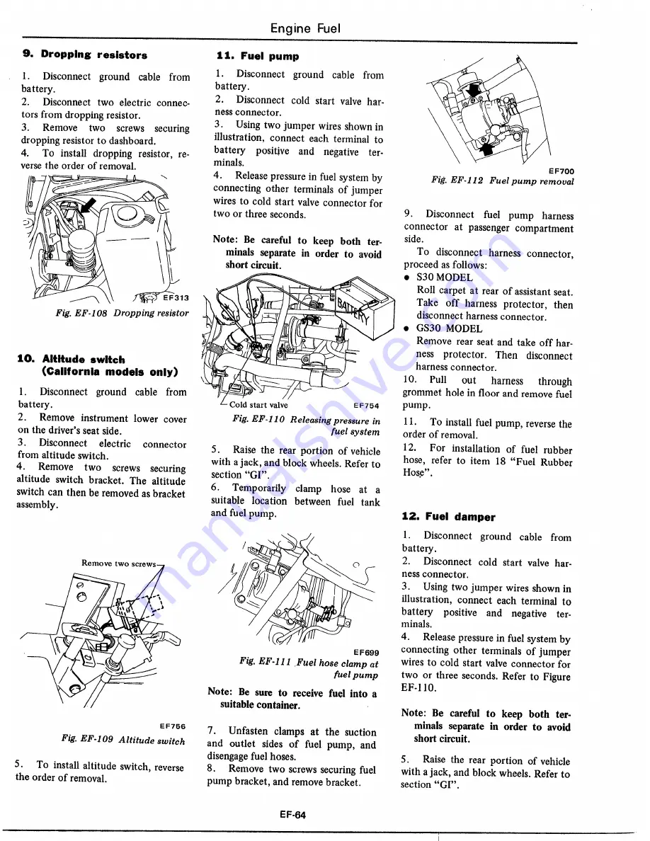 Datsun 1977 280Z Service Manual Download Page 146