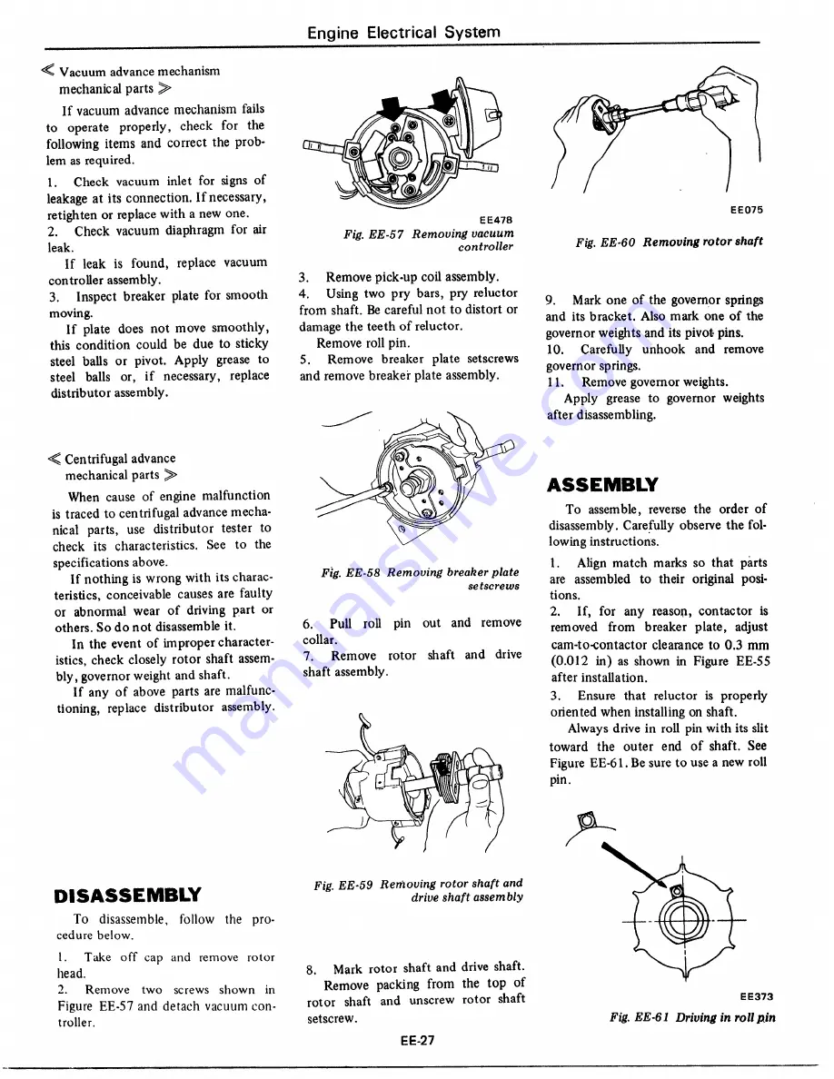 Datsun 1977 280Z Service Manual Download Page 204