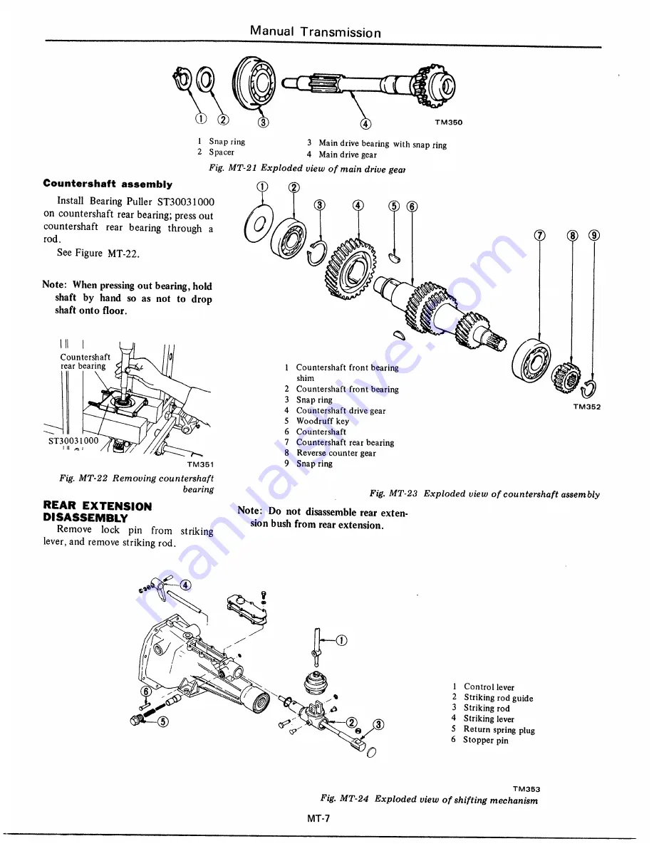 Datsun 1977 280Z Service Manual Download Page 247