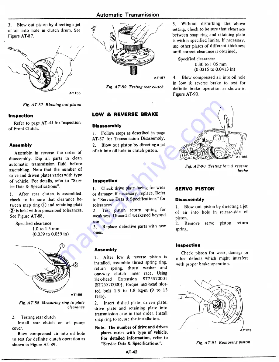 Datsun 1977 280Z Service Manual Download Page 307