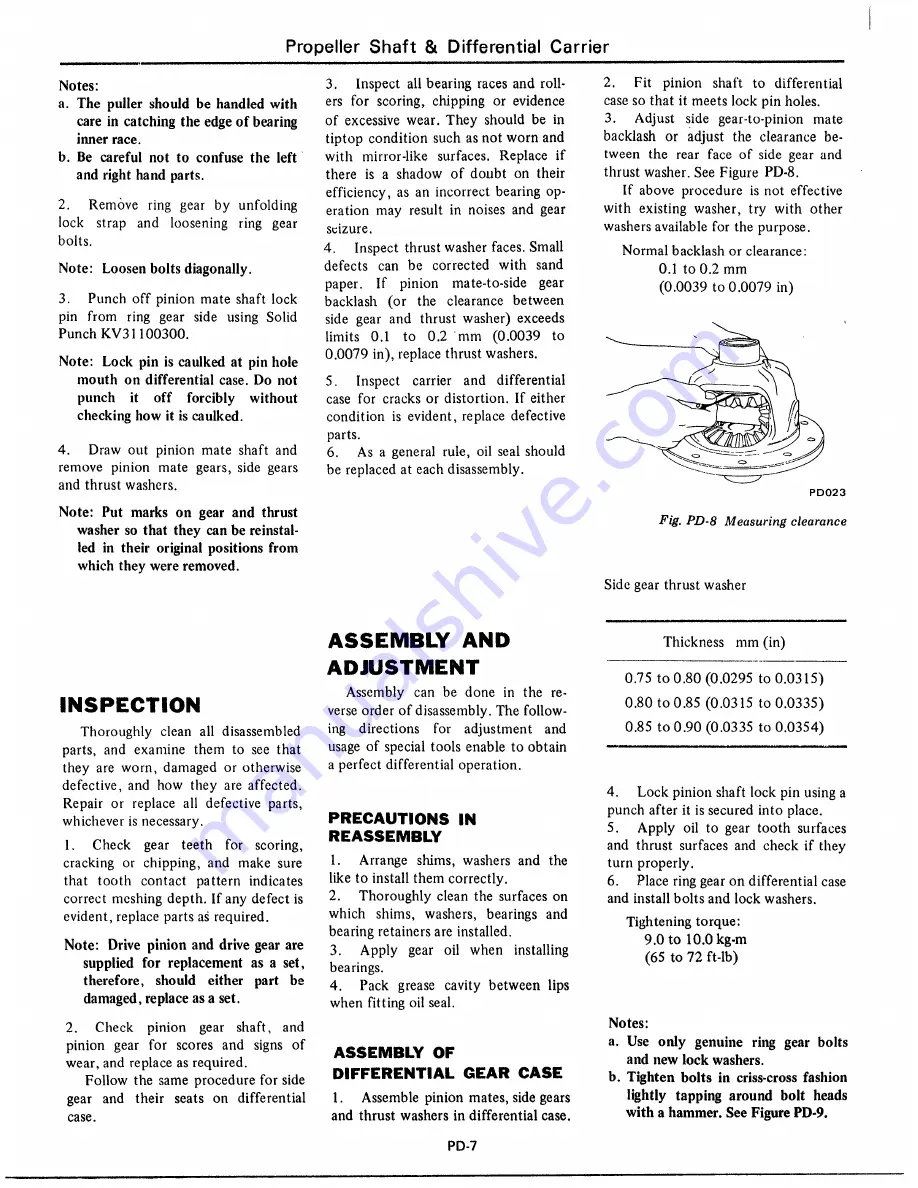 Datsun 1977 280Z Service Manual Download Page 336