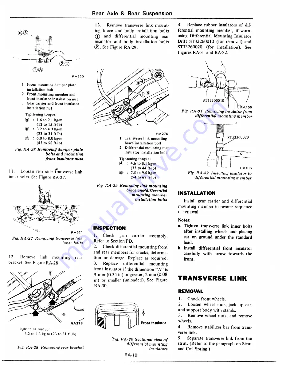 Datsun 1977 280Z Service Manual Download Page 393