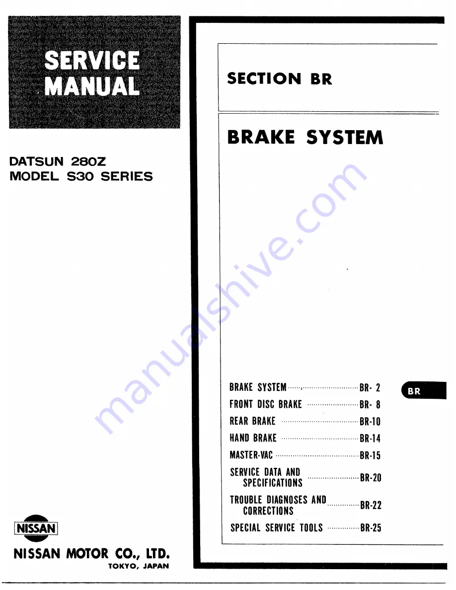 Datsun 1977 280Z Service Manual Download Page 401