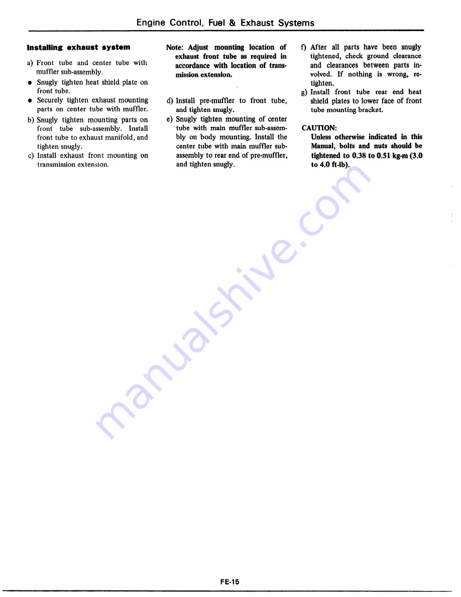 Datsun 1977 280Z Service Manual Download Page 464