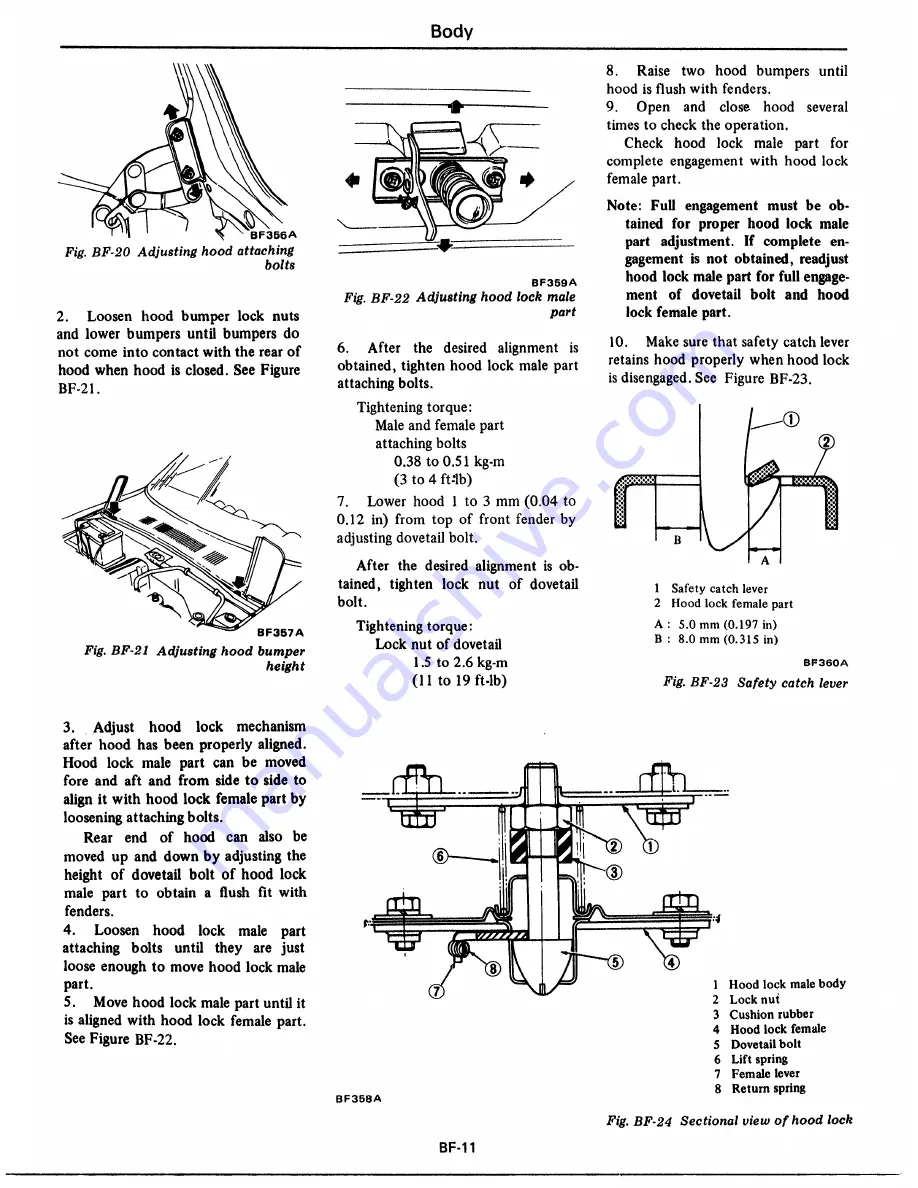 Datsun 1977 280Z Service Manual Download Page 475