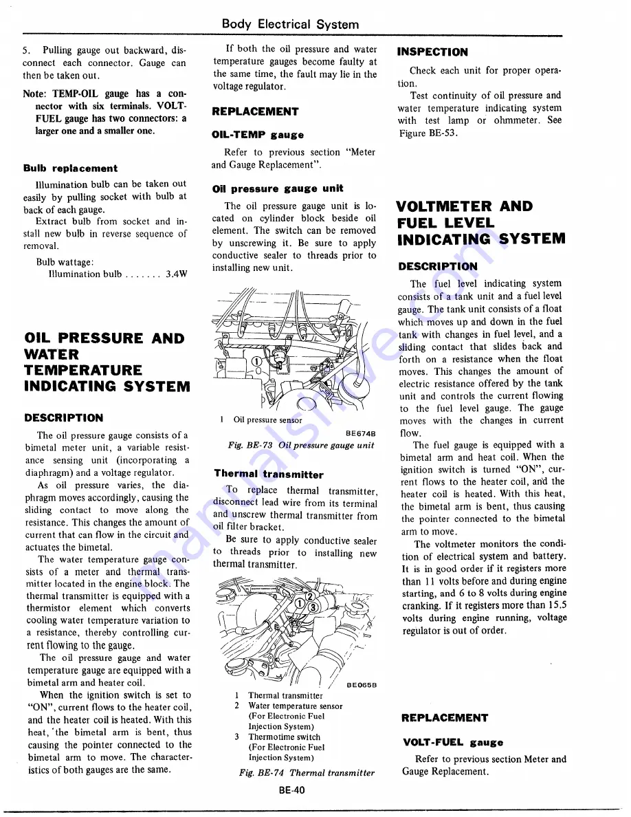 Datsun 1977 280Z Service Manual Download Page 536