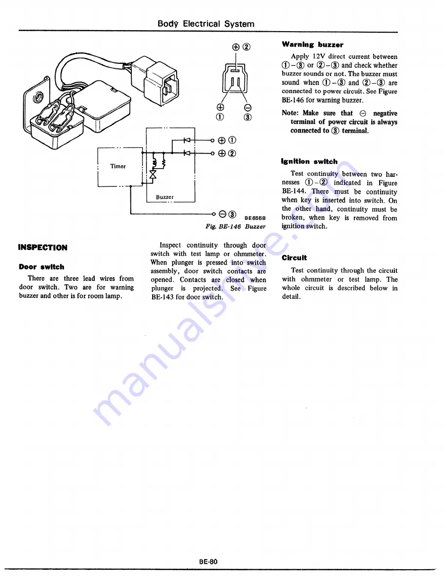 Datsun 1977 280Z Service Manual Download Page 576