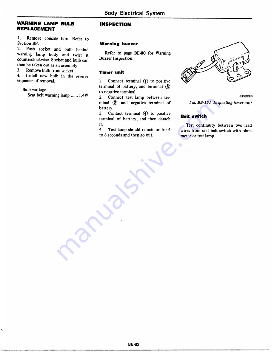 Datsun 1977 280Z Service Manual Download Page 579