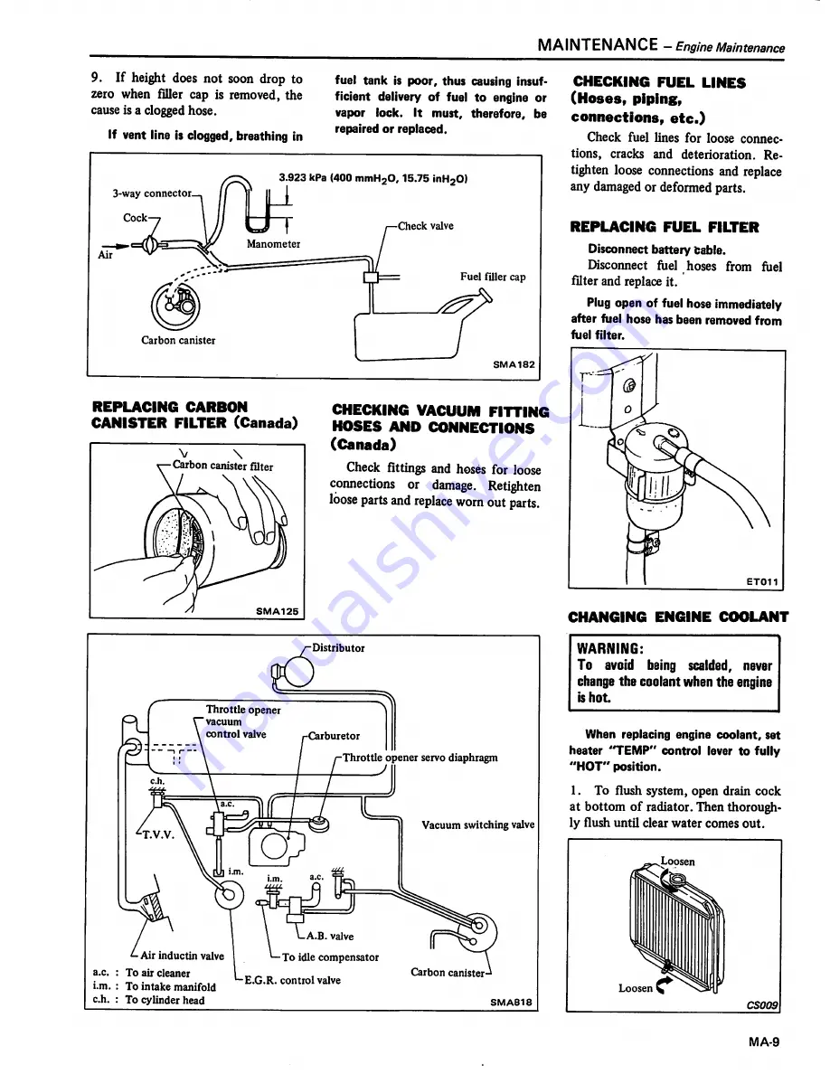 Datsun 1981 310 Service Manual Download Page 19