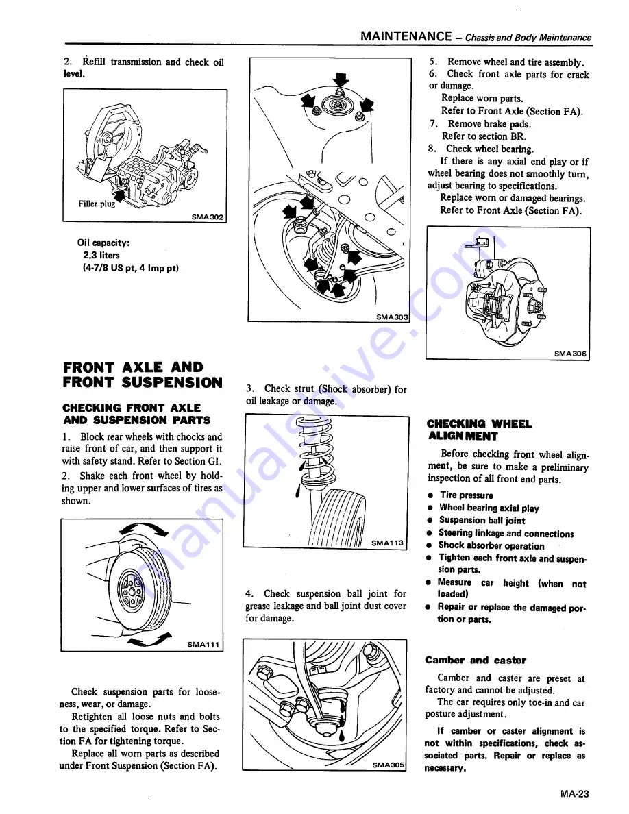 Datsun 1981 310 Service Manual Download Page 33